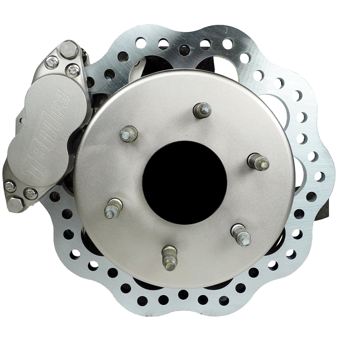 1999-18 Silverado 6x5.5 lug pattern Medium Duty 4 piston Drag Racing Front Brake Kit (Reusing Factory Hubs) 001-0290-1