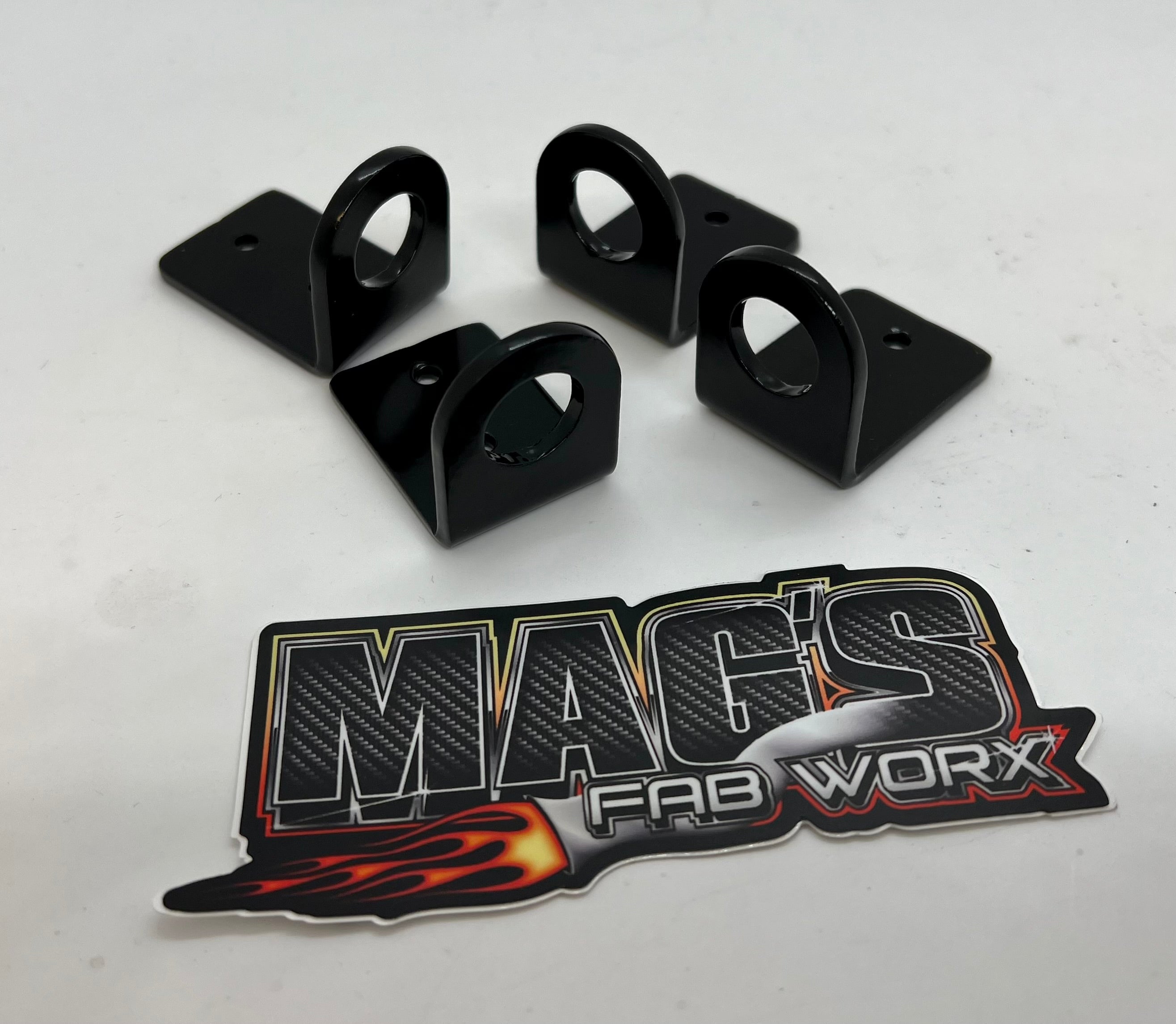 CNC Powder Coated FireAde Nozzle Brackets with 9/16" Hole.. Pack of 4