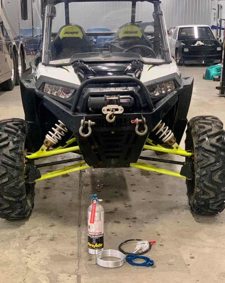 5lb SXS FireAde 2000 Mechanical Fire System Billet Head Version