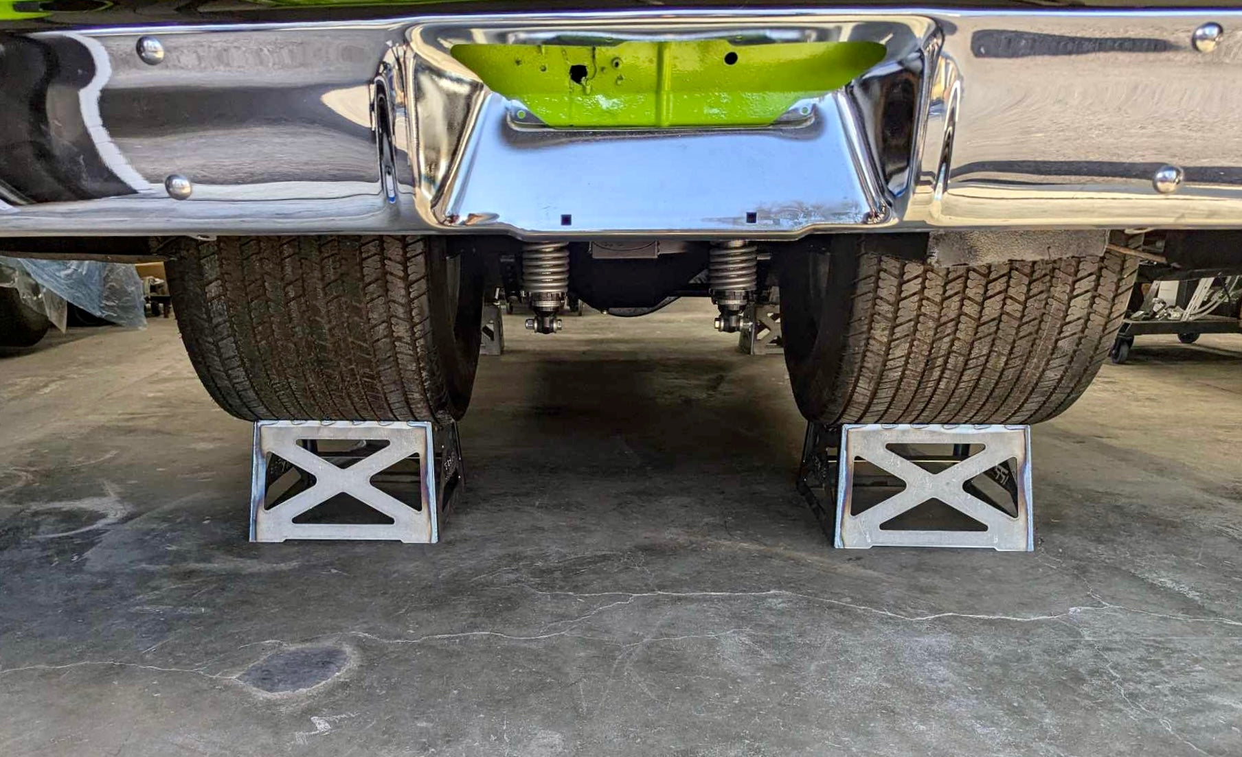 Mag's "SHORTY" and "STANDARD Height" Wheel Stands (14" or  9" Wide x 8" or 12" Tall)