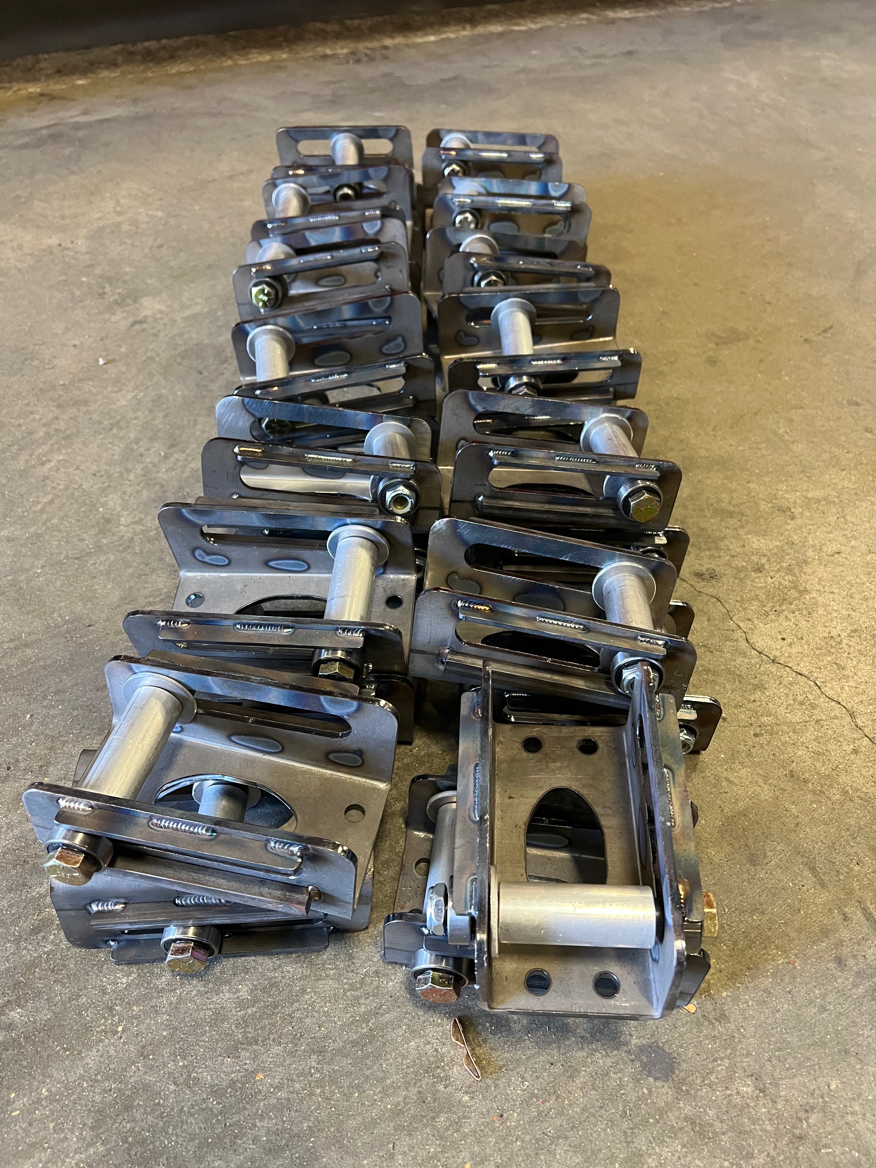 ADJUSTABLE BOLT IN FRONT SPRING BUCKETS FOR 2nd Gen Camaro 70-81 BY CJ RACE CARS