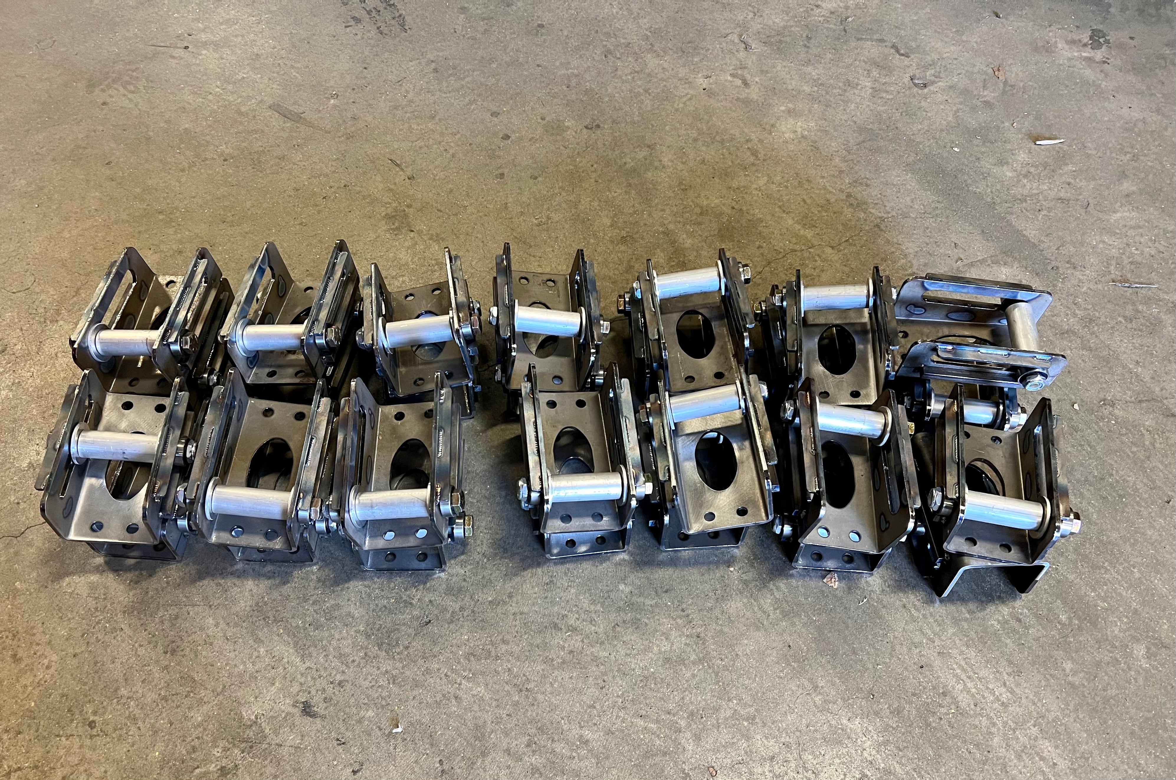 ADJUSTABLE BOLT IN FRONT SPRING BUCKETS FOR 2nd Gen Camaro 70-81 BY CJ RACE CARS