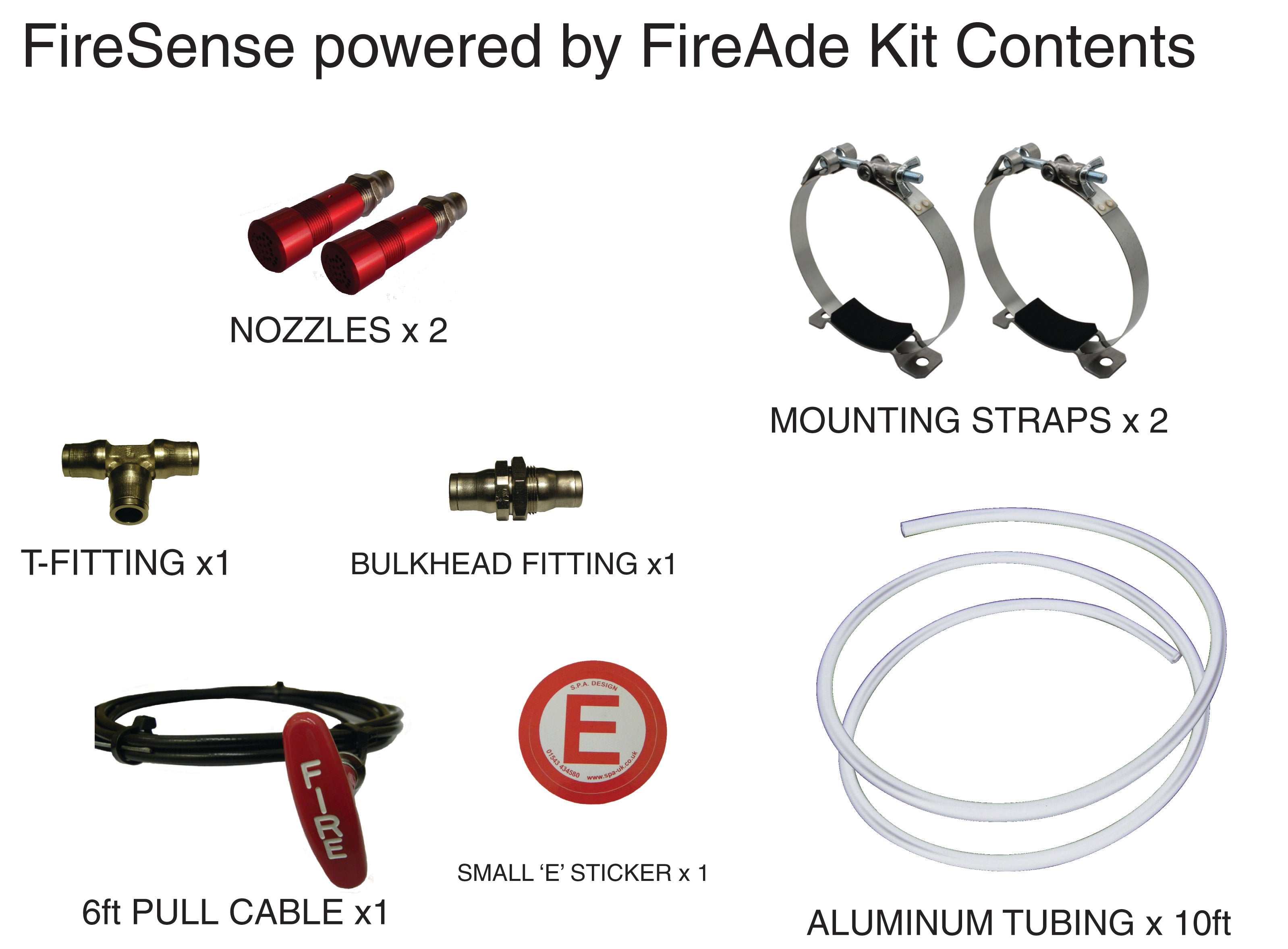 FireSense with FireAde 5lb. Mechanical System - SFI 17.1 Certified (Billet Head Version)