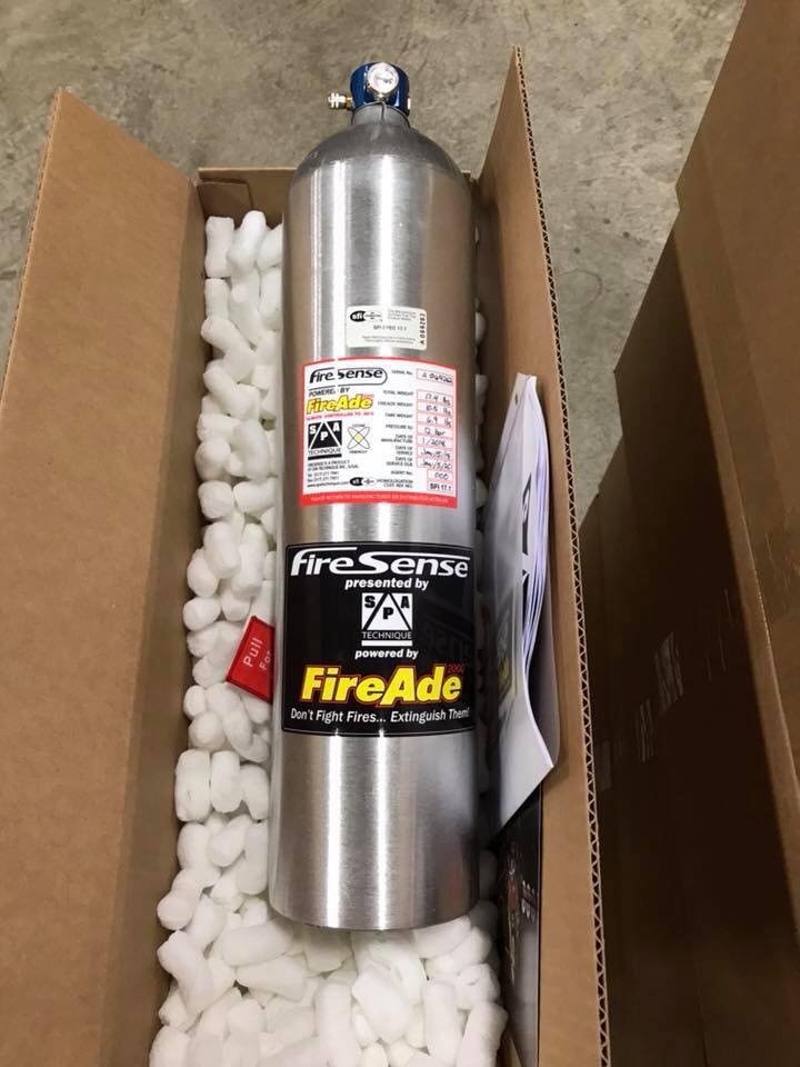 10lb. FireAde2000® FireSense System with Automatic/Manual (AutoSense Thermal Technology) SFI 17.1 Cert with Standard  Brackets