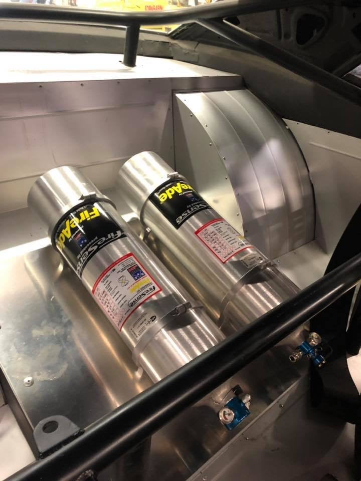 20lb. FireAde2000® System with Auto/Manual (Alcohol Applications) w AutoSense Thermal Technology with Billet Brackets