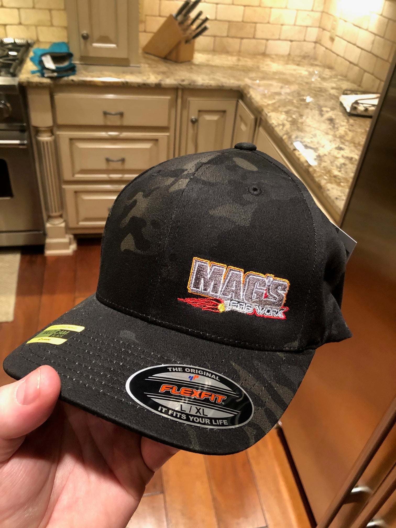 Original FlexFIt Black Camo MultiCam Black