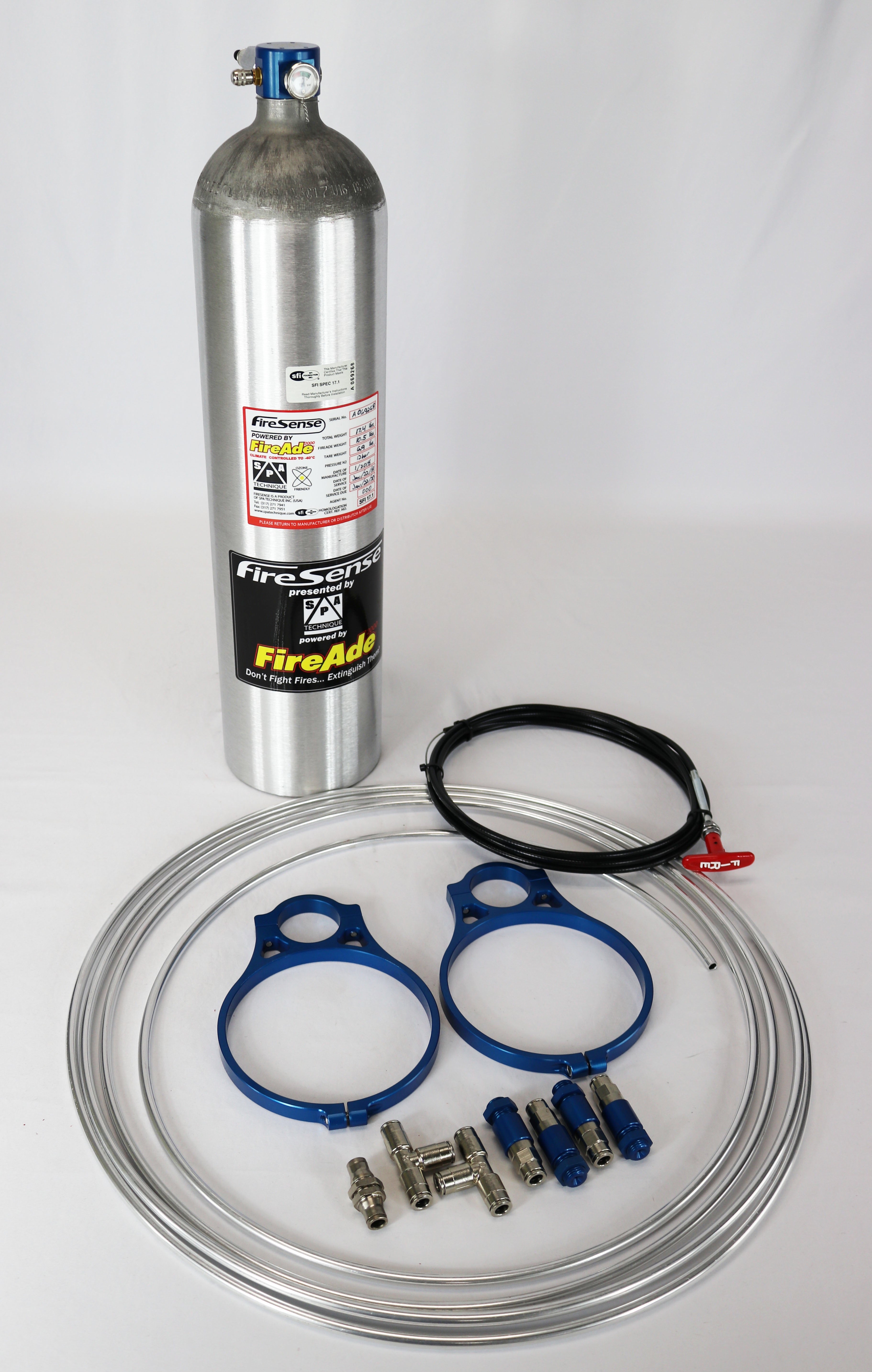 10lb. FireAde2000® FireSense (Manual System) SFI 17.1 Certified with Billet Brackets